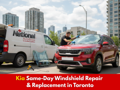 Kia windshield repair and replacement service in Toronto
