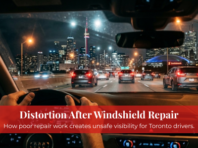 How poor repair can affect windshield's visibility